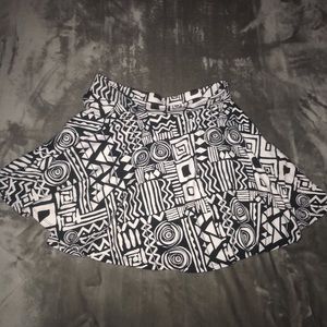Black & White Tribal Skirt